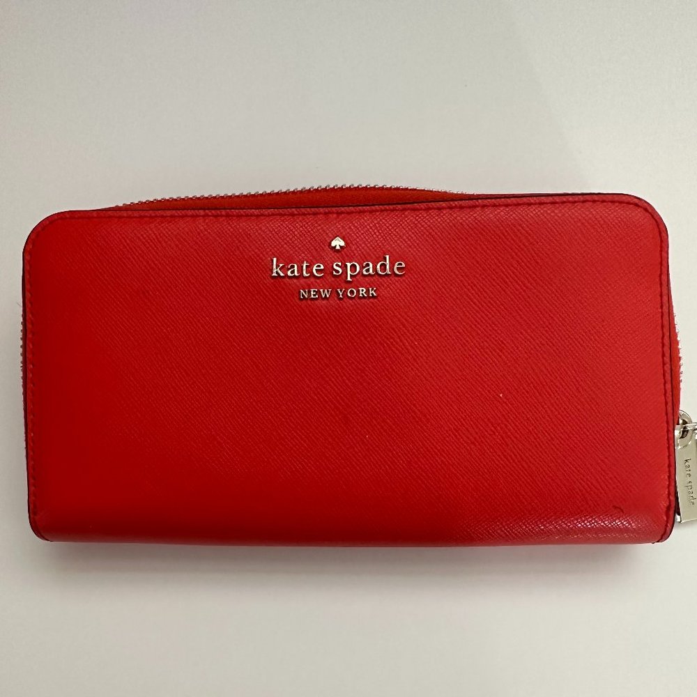 Kate Spade New York Gazpacho Staci Large Continental Leather Zip Around Wallet